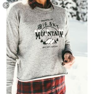 Madewell Big Sky Montana Cropped Sweatshirt top